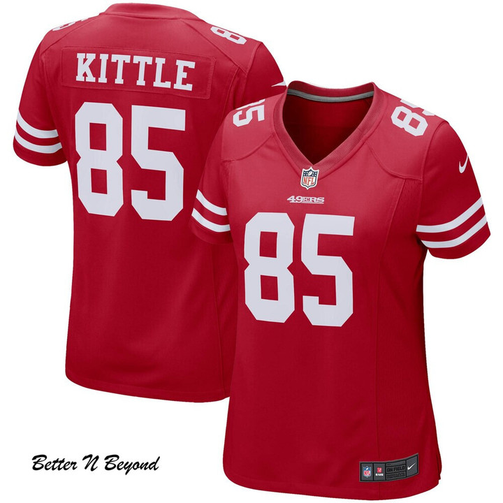 Women's San Francisco 49ers George Kittle Nike Scarlet Game Player Jersey