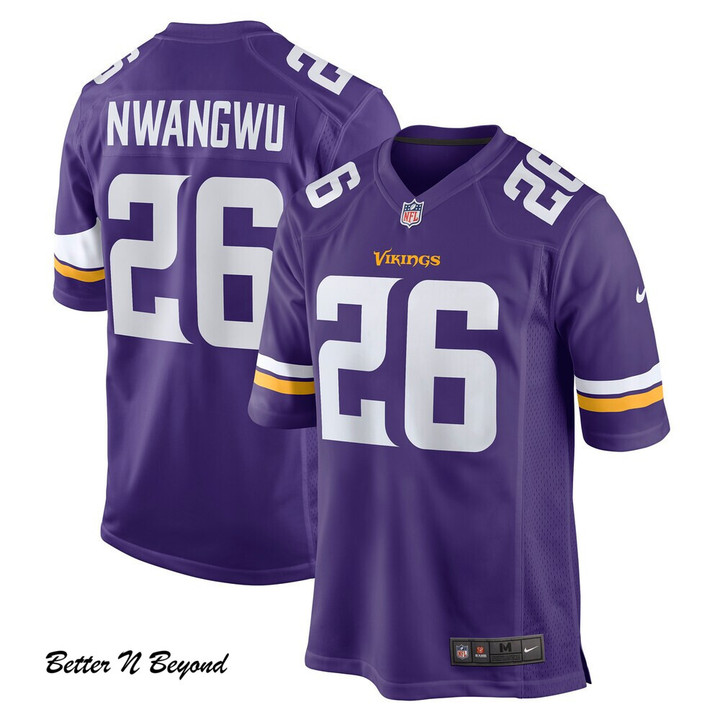 Men's Minnesota Vikings Kene Nwangwu Nike Purple Game Jersey