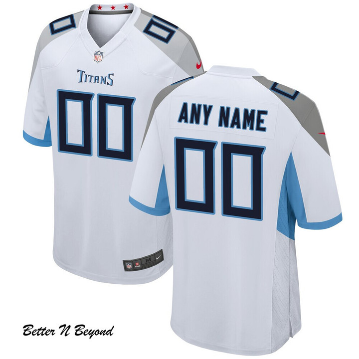 Men's Tennessee Titans Nike White Custom Game Jersey