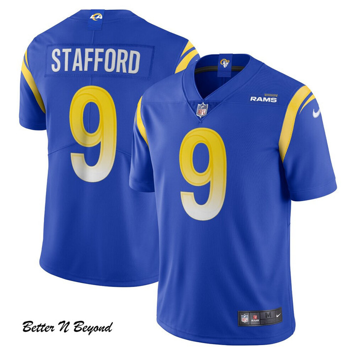 Men's Los Angeles Rams Matthew Stafford Nike Royal Vapor Limited Jersey