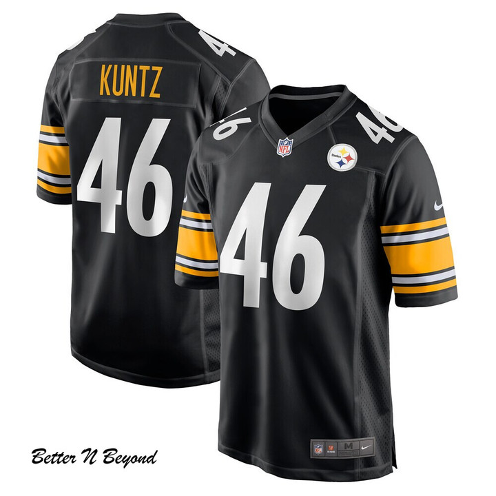 Men's Pittsburgh Steelers Christian Kuntz Nike Black Game Jersey