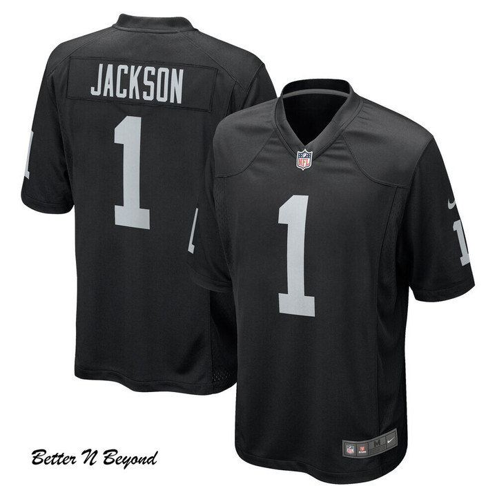 Men's Las Vegas Raiders DeSean Jackson Nike Black Game Jersey