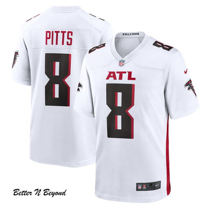 Men's Atlanta Falcons Kyle Pitts Nike White Game Jersey