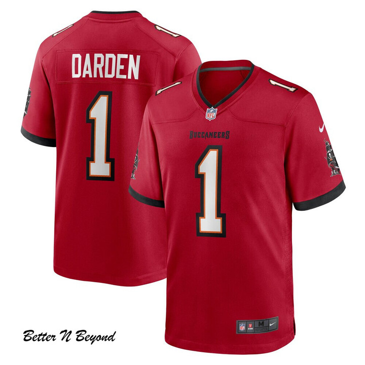 Men's Tampa Bay Buccaneers Jaelon Darden Nike Red Game Jersey