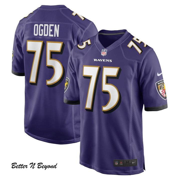 Men's Baltimore Ravens Jonathan Ogden Nike Purple Retired Player Game Jersey