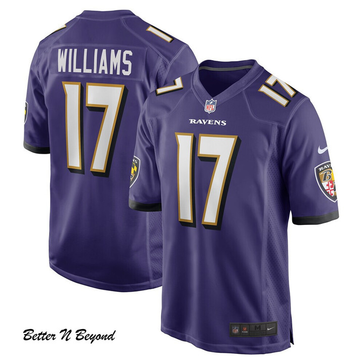 Men's Baltimore Ravens Devon Williams Nike Purple Player Game Jersey