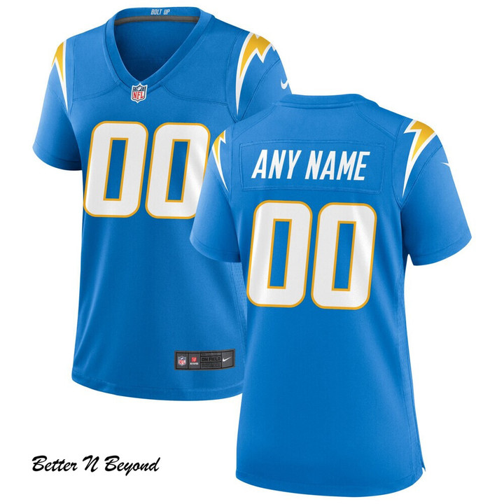 Women's Los Angeles Chargers Nike Powder Blue Custom Game Jersey