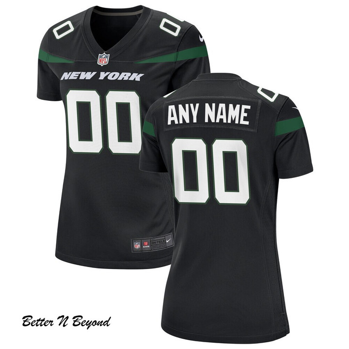 Women's Nike Stealth Black New York Jets Alternate Custom Game Jersey