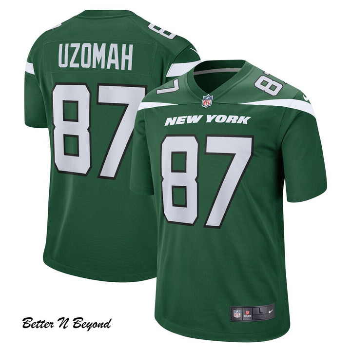 Men's New York Jets C.J. Uzomah Nike Gotham Green Player Game Jersey