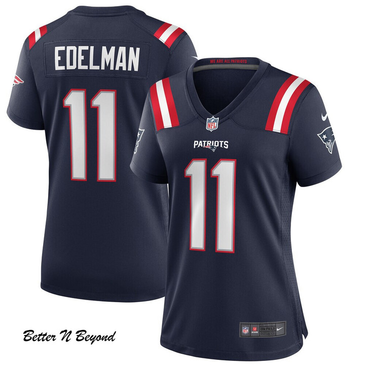 Women's New England Patriots Julian Edelman Nike Navy Game Jersey