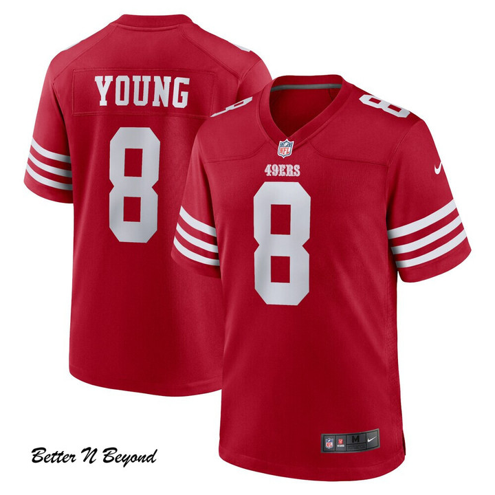 Men's San Francisco 49ers Steve Young Nike Scarlet Retired Player Game Jersey