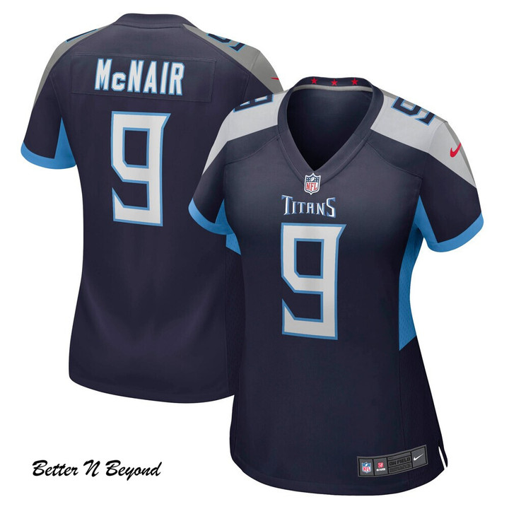 Women's Tennessee Titans Steve McNair Nike Navy Game Retired Player Jersey