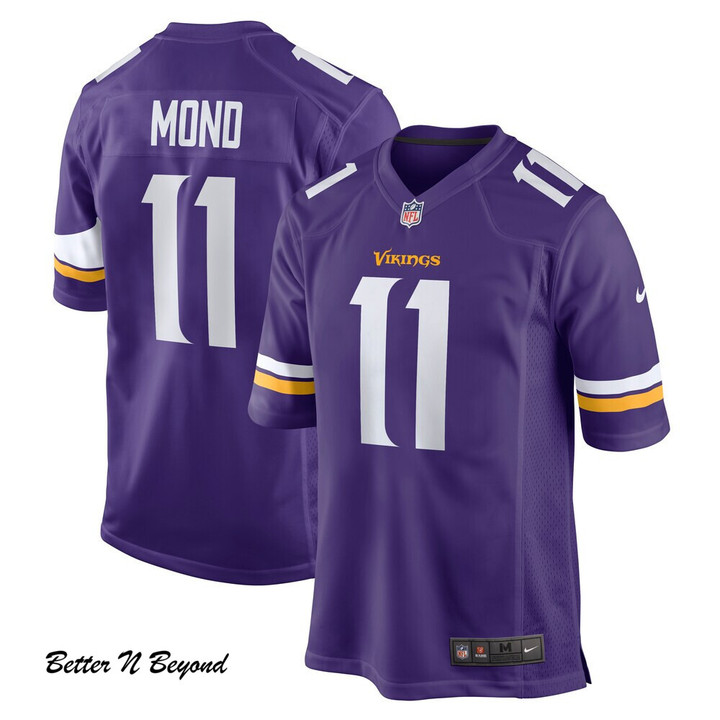Men's Minnesota Vikings Kellen Mond Nike Purple Game Jersey