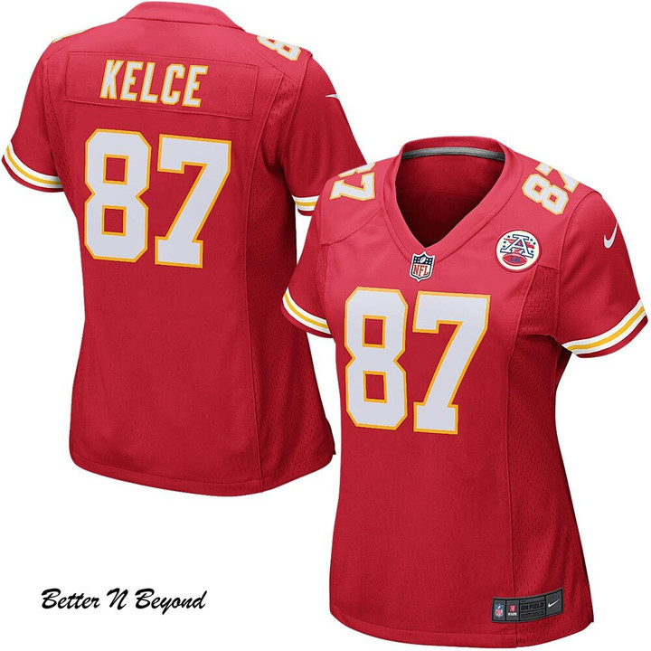 Women's Kansas City Chiefs Travis Kelce Nike Red Game Player Jersey