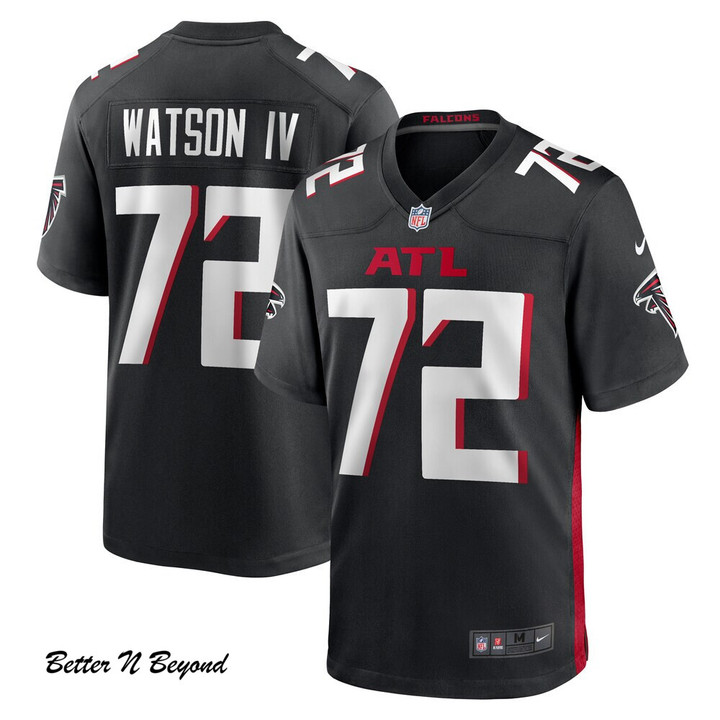 Men's Atlanta Falcons Leroy Watson Nike Black Player Game Jersey