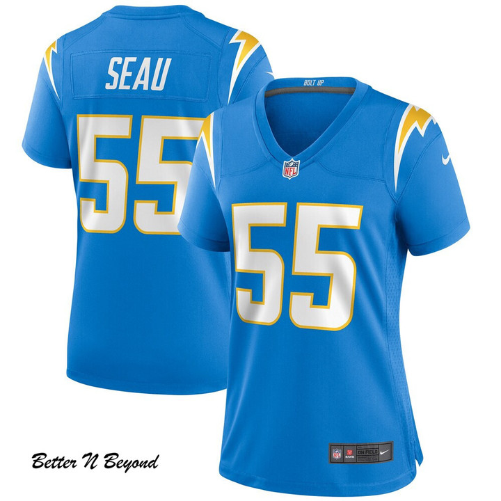 Women's Los Angeles Chargers Junior Seau Nike Powder Blue Game Retired Player Jersey