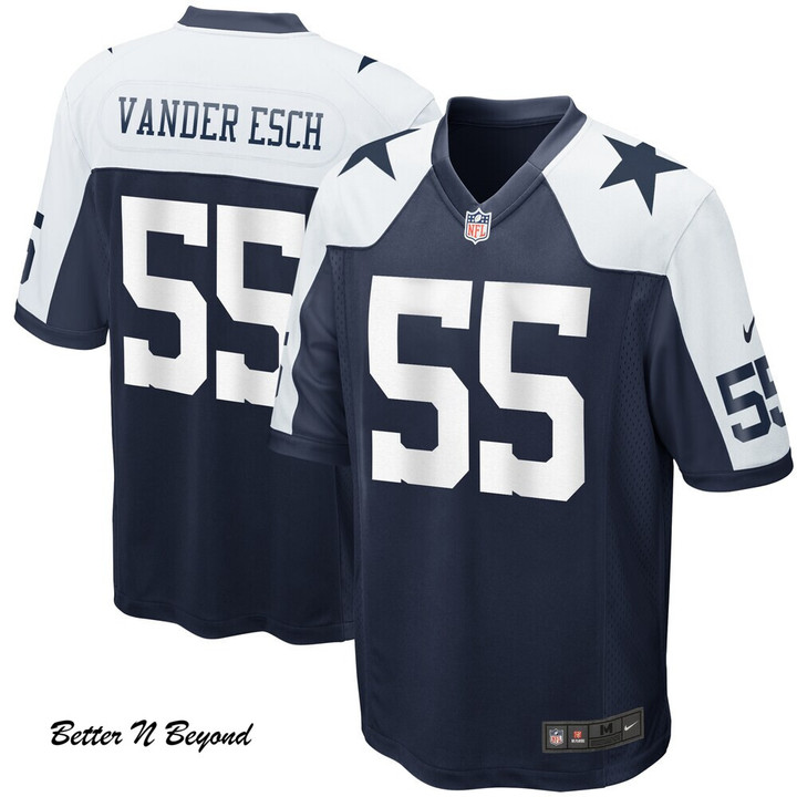 Men's Dallas Cowboys Leighton Vander Esch Nike Navy Alternate Game Jersey