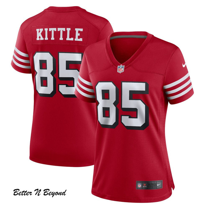 Women's San Francisco 49ers George Kittle Nike Red Alternate Player Game Jersey