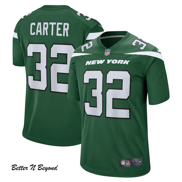Men's New York Jets Michael Carter Nike Gotham Green Game Jersey