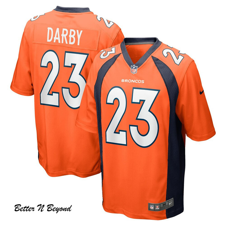 Men's Denver Broncos Ronald Darby Nike Orange Player Game Jersey