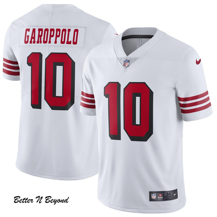 Men's San Francisco 49ers Jimmy Garoppolo Nike White Color Rush Vapor Untouchable Limited Player Jersey