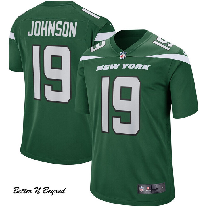 Men's New York Jets Keyshawn Johnson Nike Gotham Green Game Retired Player Jersey