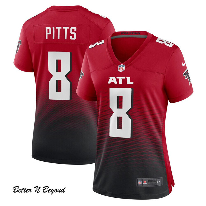 Women's Atlanta Falcons Kyle Pitts Nike Red Alternate Game Jersey