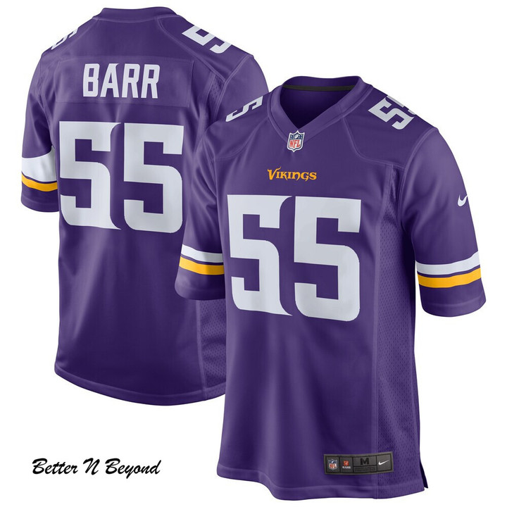 Men's Minnesota Vikings Anthony Barr Nike Purple Game Jersey