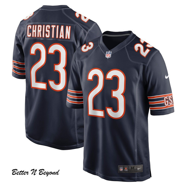 Men's Chicago Bears Marqui Christian Nike Navy Player Game Jersey