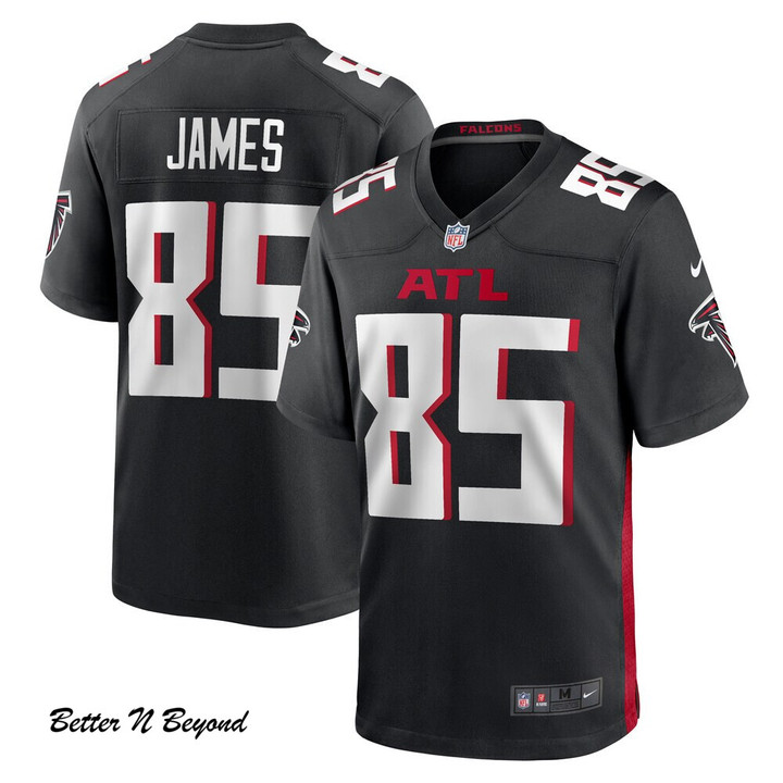 Men's Atlanta Falcons Tyshaun James Nike Black Player Game Jersey