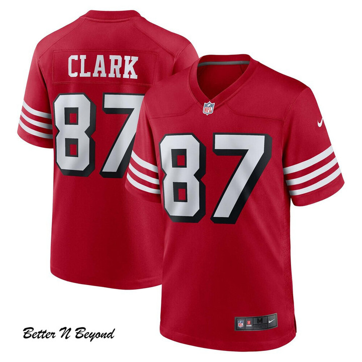 Men's San Francisco 49ers Dwight Clark Nike Scarlet Retired Alternate Game Jersey