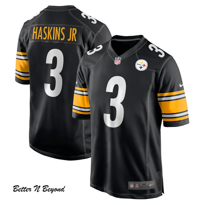 Men's Pittsburgh Steelers Dwayne Haskins Nike Black Game Jersey