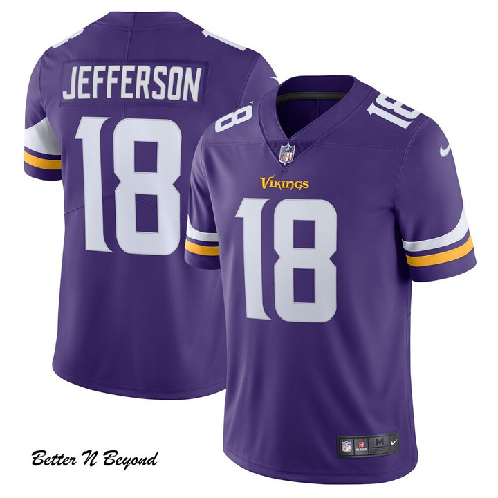 Men's Minnesota Vikings Justin Jefferson Nike Purple Vapor Limited Jersey