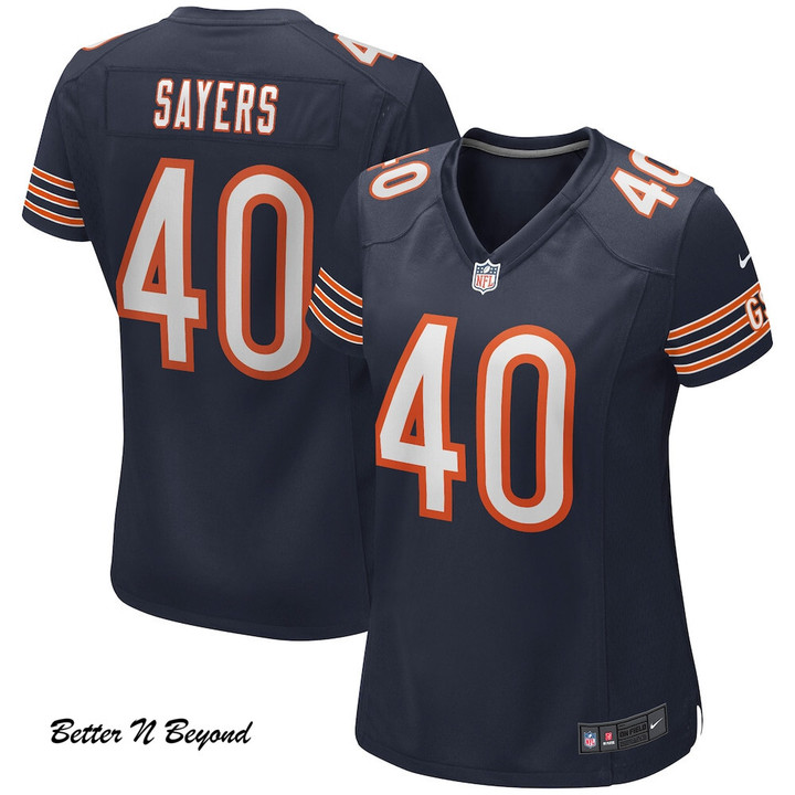 Women's Chicago Bears Gale Sayers Nike Navy Game Retired Player Jersey
