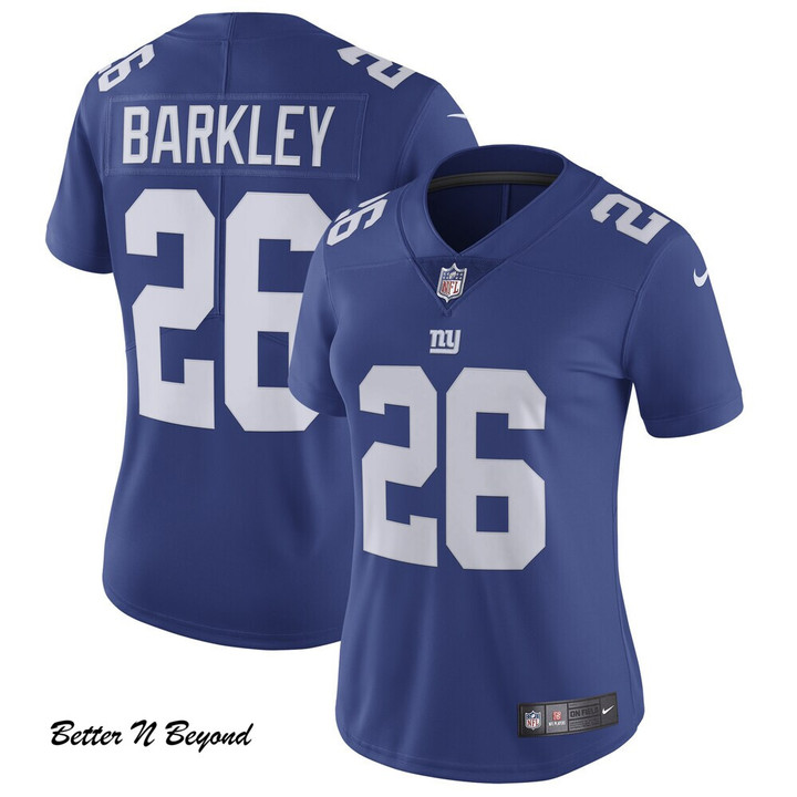 Women's New York Giants Saquon Barkley Nike Royal Vapor Untouchable Limited Jersey