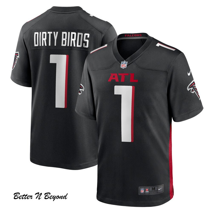 Men's Atlanta Falcons Dirty Birds Nike Black Game Jersey