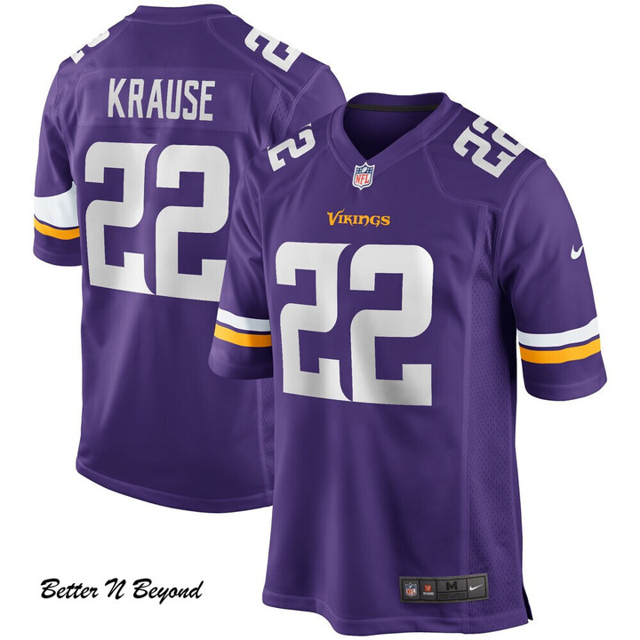 Men's Minnesota Vikings Paul Krause Nike Purple Game Retired Player Jersey