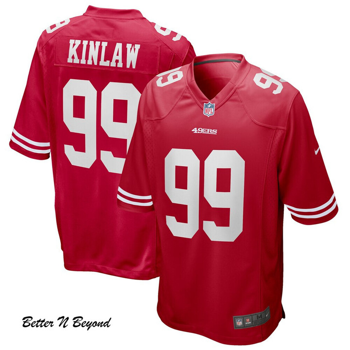 Men's San Francisco 49ers Javon Kinlaw Nike Scarlet Game Jersey