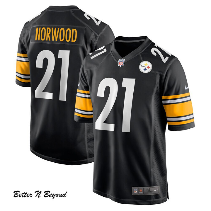 Men's Pittsburgh Steelers Tre Norwood Nike Black Game Jersey