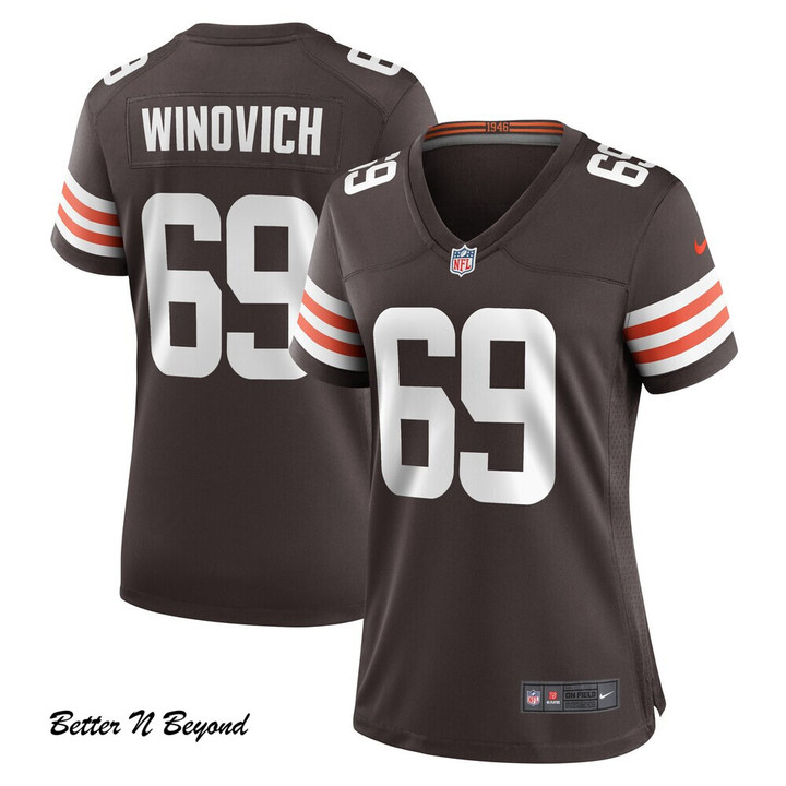 Women's Cleveland Browns Chase Winovich Nike Brown Game Jersey