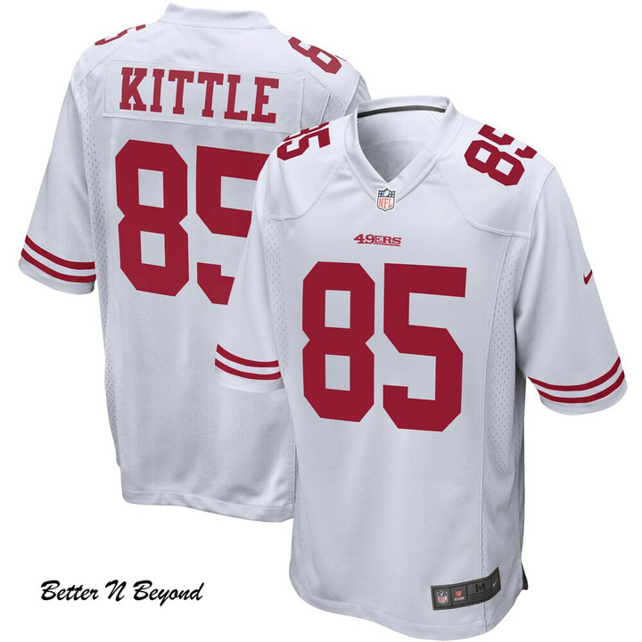 Men's San Francisco 49ers George Kittle Nike White Game Jersey