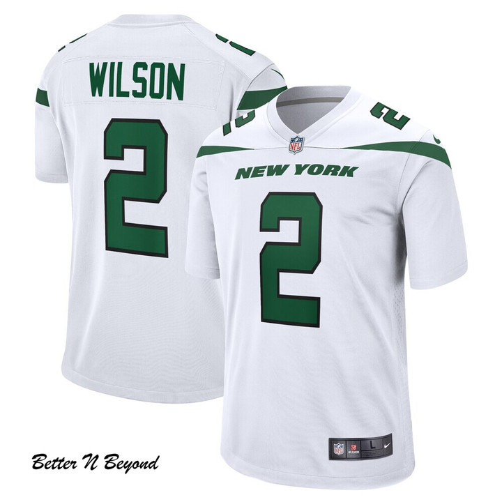 Men's New York Jets Zach Wilson Nike White Game Jersey