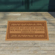 As For Me And My House, We Will Serve The Lord Doormat