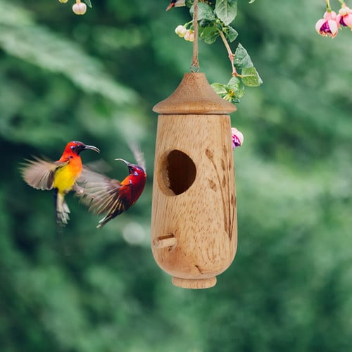 Wooden Hummingbird House-Gift For Nature Lovers