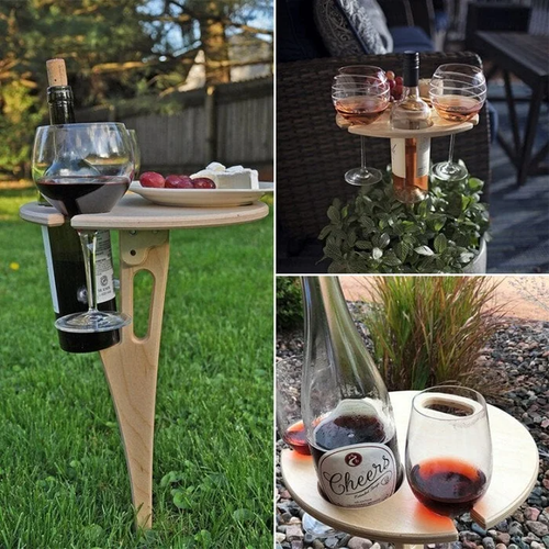 Outdoor Portable Wine Table