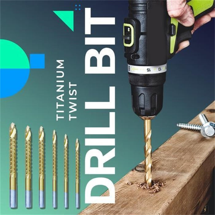 Twist Drill Bit Set Power Tool Accessories - Set 6 PCS