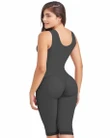 Women Shapewear Full Body Shaper Tummy Control Fajas Front Closure Weight Loss Postpartum Bodysuit With Adjustable Hook And Eye & Open Crotch
