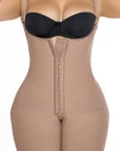 Knee Length Underbust Body Shaper Fajas For Women Postpartum Girdle Body Shaper Compression Garment Eye n Hook