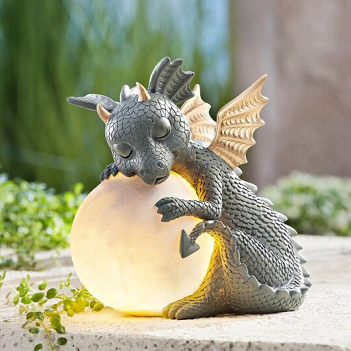 MystiCalls Garden Dragon Meditated Statue Collecting