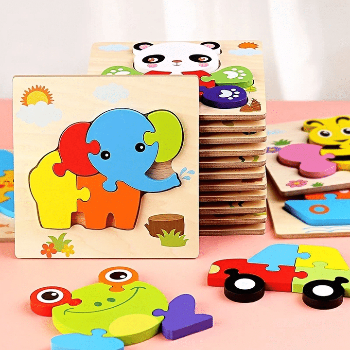 Wooden Jigsaw Puzzle Set